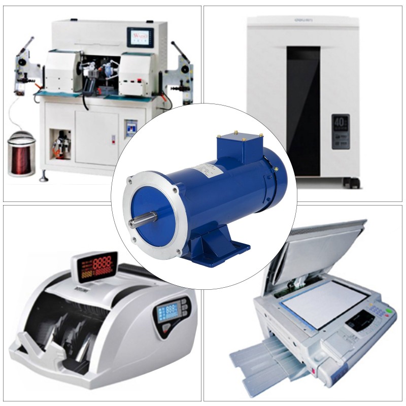 Kestomagneettinen 1 hv 12 voltin tasavirtamoottori nimellisnopeus 1750 kierrosta/min täysin suljettu kotelo