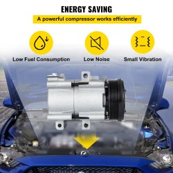 Ilmastointikompressori 4.2L 4.6L 5.4L 6.8L Ford Lincoln Mercury 1993-2007