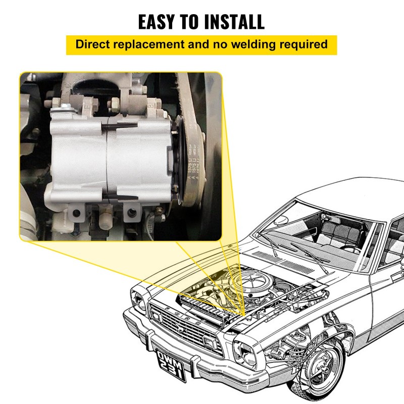 Ilmastointikompressori 4.2L 4.6L 5.4L 6.8L Ford Lincoln Mercury 1993-2007