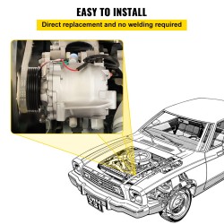 Ilmastointikompressori Honda Civic 1.8L 2006–2011, alumiinirakenne