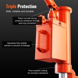 Hydraulinen varvasnostin 5 tonnia, 1-9,1 tuumaa nostokorkeus