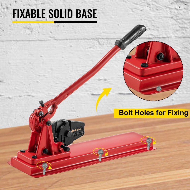 Penkkimallinen käsipuristin CRV-terästä 24-tuumainen viidellä puristuskoolla ja vaijerileikkurilla