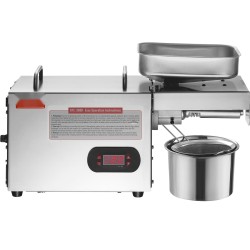 Öljynpuristuskone ruostumaton teräs 850 wattia säädettävä lämpötila 0–300 asteeseen maapähkinöille ja seesamille