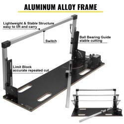 Kuumalangallinen styrox-leikkuri alumiinirunkoinen 42 cm leikkuupaksuus 120 cm leikkuupituus