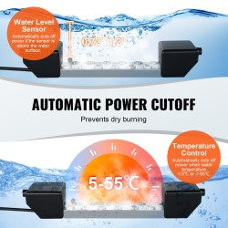 Ultraäänisumutin 12 päätä 9000 ml tunnissa 304-ruostumaton teräs PP-muovi lampeihin