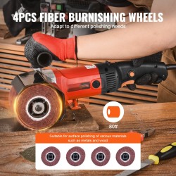 Polttokiillotus- ja pintakäsittelykone 1200W 6-portainen alumiinirunko 4 kuitukiillotuslaikkaa