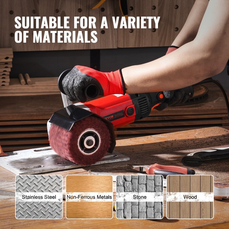 Polttokiillotus- ja pintakäsittelykone 1200W 6-portainen alumiinirunko 4 kuitukiillotuslaikkaa