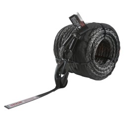 Vinssiköysi korkeamolekyylisestä polyeteenistä 9,5 mm 25,9 m taotulla teräskoukulla