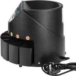 Sähköinen EUR kolikkolaskuri 300 kolikkoa minuutissa 700 kolikon syöttösäiliö 50 300 kolikkoa per laatikko