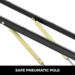 Hydraulinen sängynnostin teräsrakenne satakaksikymmentä senttimetriä kaksi pneumaattista kaasujousta