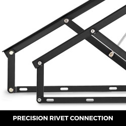 Sängyn ja vuodesohvan pneumaattinen nostomekanismi teräs 152 cm 2 kpl musta