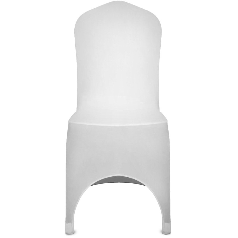 Taittotuolipäälliset 95 % polyesteri 5 % elastaani yleismalli pestävä 50 kpl valkoinen