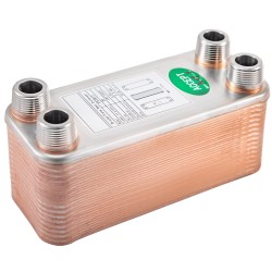 Juotettu levylämmönvaihdin 316L-ruostumatonta terästä 30 levyä 3/4 tuuman liitännöillä