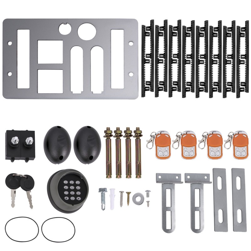 Automaattinen liukuportin avaaja 1800 kg 12 m 4 kaukosäädintä sovellusohjaus