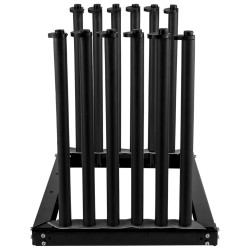 Tuulilasin teline raskas 45 teräs 5 paikkainen 610 mm PVC ja vaahtomuovipehmusteet