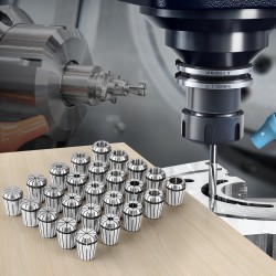 ER32-jousiholkkisarja 25 kpl 45 teräs puristusalue 1/16–13/16 tuumaa CNC-työstöön