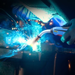 Mig-hitsauspistooli 250 ampeerin 4,6 metrin kaapelilla puhdas kuparijohto