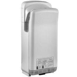 Käsienkuivain pystymallinen ABS-runko 2000 W HEPA-suodatus seinäasennus hopea