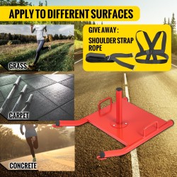 Voimanopeusreki kestävä metallirunko 226,8 kg kapasiteetti punainen säädettävä olkavaljas