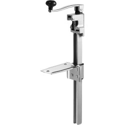 Manuaalinen pöytämallinen tölkinavaaja säädettävällä korkeudella ruostumattomilla terillä jopa 400 mm korkeille tölkeille