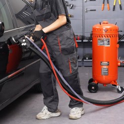 106 litran pölytön hiekkapuhallin 1200 watin tyhjiöjärjestelmällä terässäiliö