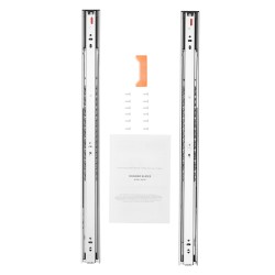 Sivukiinnitteiset galvanoidut hiiliteräslaatikkokiskot 609 6 mm 6 paria pehmeä sulkeutuminen