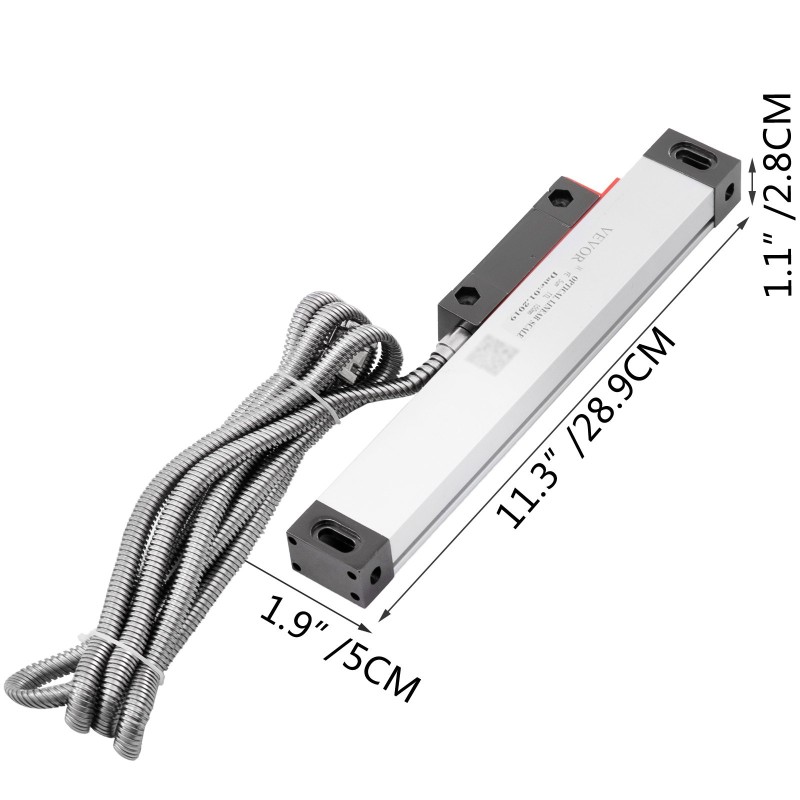 Lineaariviivain 150 mm alumiinirunko 5 µm resoluutio 3 m kaapeli