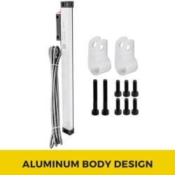 Lineaarinen lasiasteikko 300 mm alumiinirunko 3 m kaapelilla