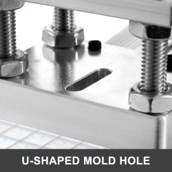 Kuumafoliointikone 10x13 cm alumiini teräsrunko digitaalinen lämpötilansäätö kohdistusliukuri PVC-muovi keinonahka nahka paperi