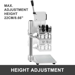 Kuumafoliointikone 10x13 cm alumiini teräsrunko digitaalinen lämpötilansäätö kohdistusliukuri PVC-muovi keinonahka nahka paperi