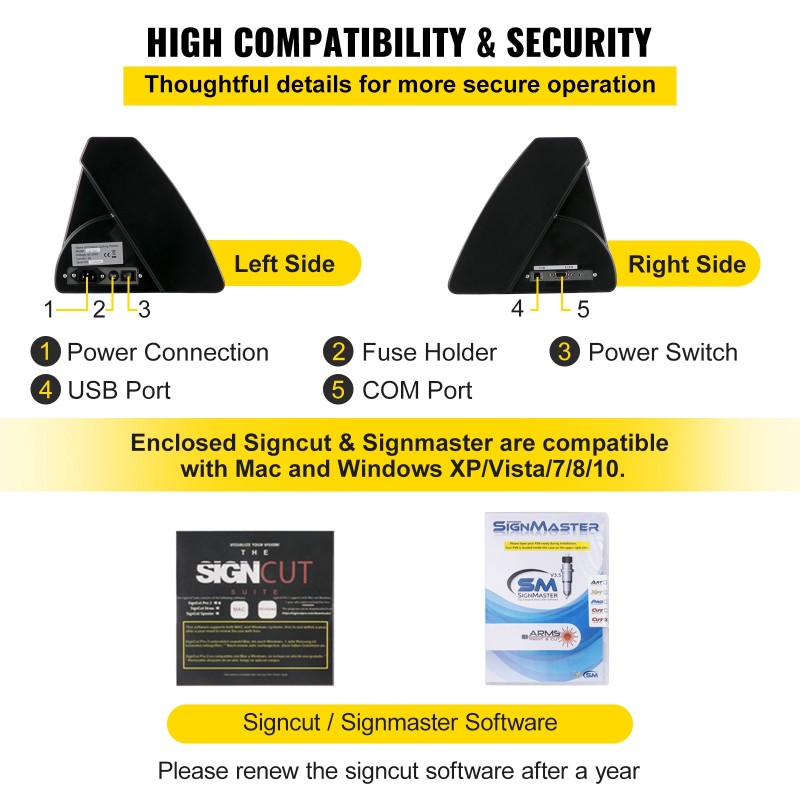 Vinyylileikkuri 720 mm syöttö 630 mm leikkuuleveys optinen silmä taustavalaistu näyttö lattiateline