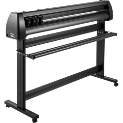 Vinyylileikkuri 1350 mm syöttöleveydellä alumiinirunko digitaalisella ohjauspaneelilla kolmella säädettävällä puristusrullalla