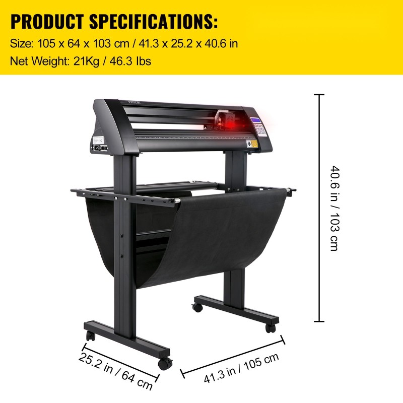 Vinyylileikkuri alumiiniseos 870 millimetriä materiaalinsyöttö 780 millimetriä leikkausleveys sisäänrakennetulla optisella