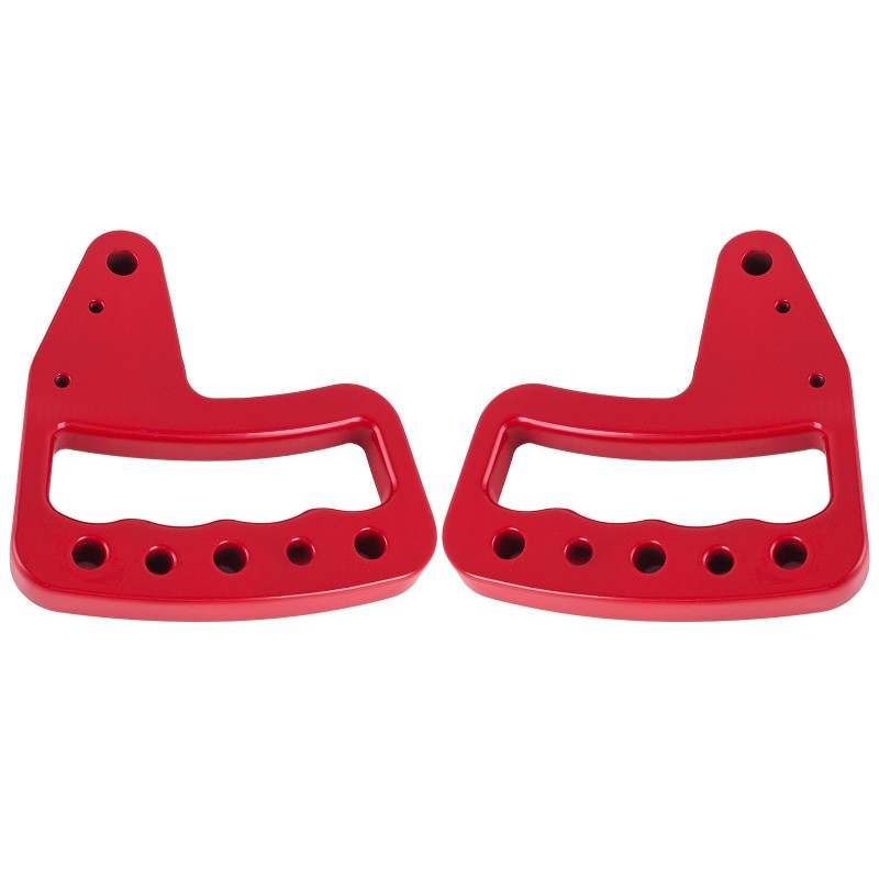 Etu- ja takakahvat alumiiniseos 4 kpl punaiset sopivat Jeep Wrangler JK 2007–2017