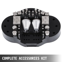 Pallopuristin teräsrunko 3 tuumaa 30 lisäosaa karkaistulla kromipinnoitteella korutyöhön