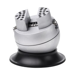 Teräksinen kaiverruspallopenkki 7 6 cm 360 asteen pyörivä vahvistetun muovin pohja 30 lisävarustetta