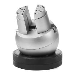 Kromattu teräspallopenkki 127 mm 360 asteen pyörivällä alustalla 35 lisäosaa