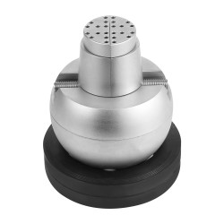 Kromattu teräspallopenkki 127 mm 360 asteen pyörivällä alustalla 35 lisäosaa