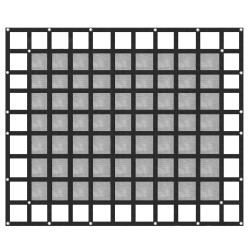 Kuormaverkko polyesteri 244 205 cm lyhytlavallisiin lava autoihin 4 säädettävää S koukkua