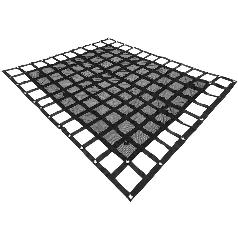 Kuormaverkko polyesteri 244×205 cm lyhytlavallisiin lava-autoihin 4 säädettävää S-koukkua