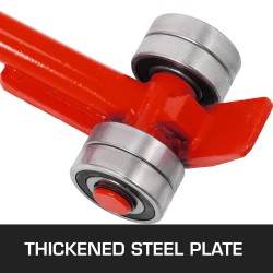 Vipunostin hiiliterästä 3 tonnia kahvalla 180 cm kokonaispituus 190 cm pyörillä