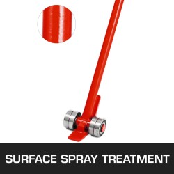 Vipunostin hiiliterästä 3 tonnia kahvalla 180 cm kokonaispituus 190 cm pyörillä