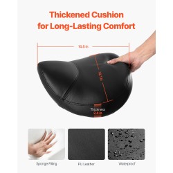 Satulatuoli PU-nahkainen pyörillä korkeudensäätö 55–71 cm kantavuus 204 kg