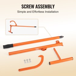 Puutavaranostin 1219 millimetriä varsi hiiliteräsrakenne säädettävä koukku enintään 15 tuumaa
