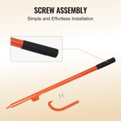 Tukinkääntäjä hiiliteräs 1180 mm varsi 450 mm avaus ruosteenkestävä pinnoite