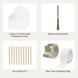 Silkkipainosarja 2 alumiinikehystä 8x10 ja 10x14 tuumaa 110-lankainen polyesteriverkko