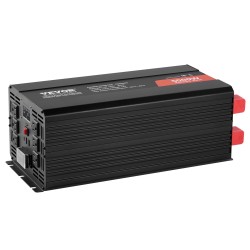 Muokattu siniaaltoinvertteri 5000W 12V-230V alumiiniseoskotelo 2 AC-pistorasiaa 2 USB-porttia 1 Type-C-portti