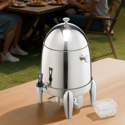 Juoma-annostelija 12 l ruostumaton teräs tiivis hana kuumille ja kylmille juomille