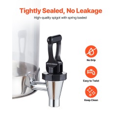 Juoma-annostelija 16 litraa kaksisylinterinen PC-muovi ruostumaton teräs jääkammio