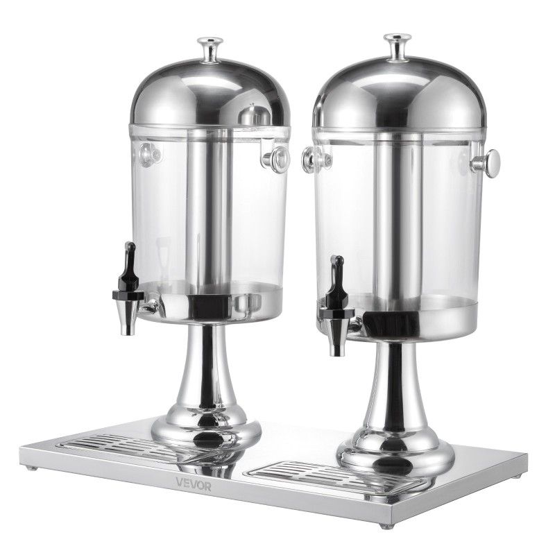 Juoma-annostelija 16 litraa kaksisylinterinen PC-muovi ruostumaton teräs jääkammio